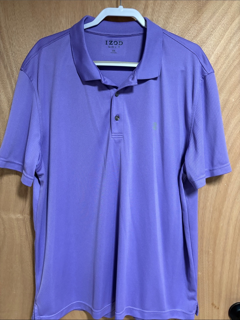 Izod Mens 2XL- Lavender Performance Golf Polo